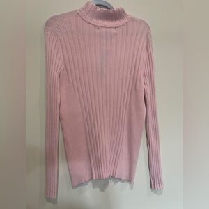 NWT light pink ribbed turtleneck